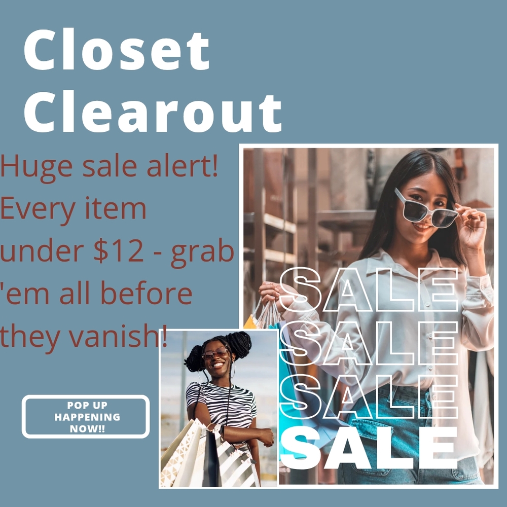 CLOSET CLEAROUT NOW!!  $7 Start 🤑